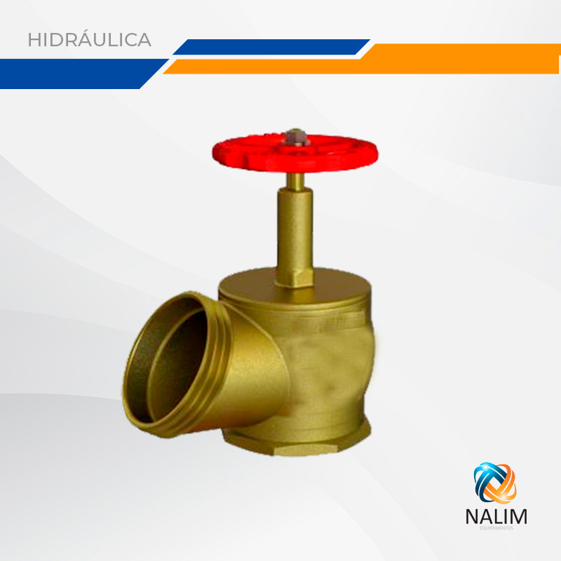 Válvula Angular 2.1/2" x 45° PN 16 – Industrial Leve